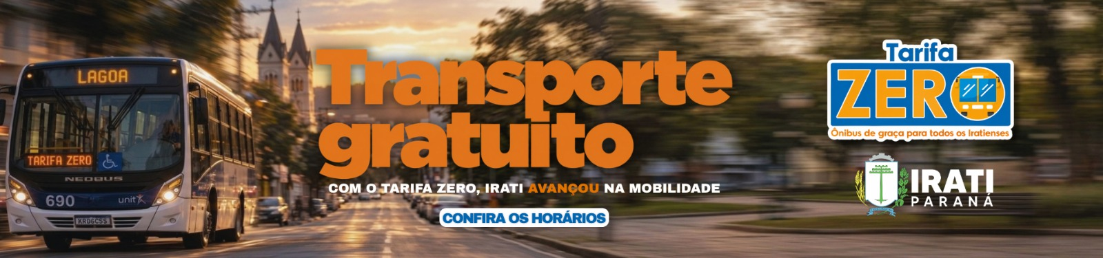 TARIFA ZERO: CONFIRA OS NOVOS HORÁRIOS