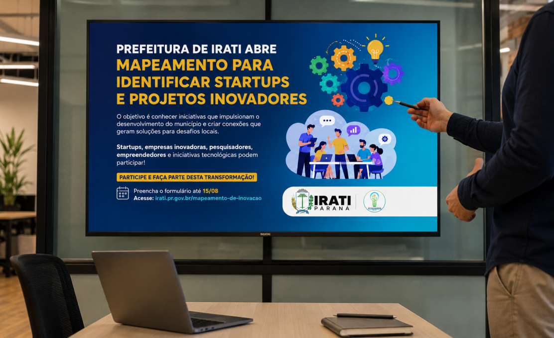 Prefeitura de Irati abre mapeamento para identificar startups e projetos inovadores