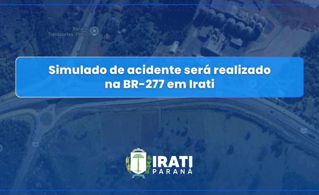 Simulado de acidente será realizado na BR-277 em Irati