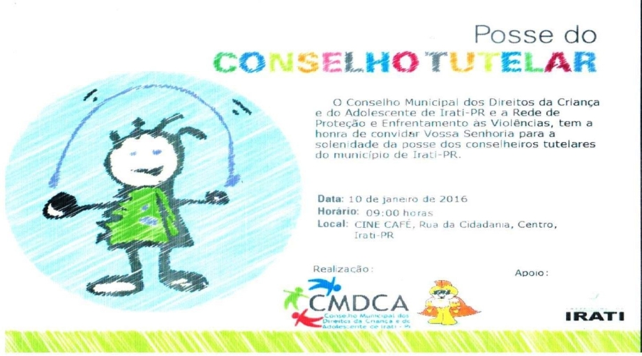 Posse dos novos Conselheiros Tutelares acontece neste domingo