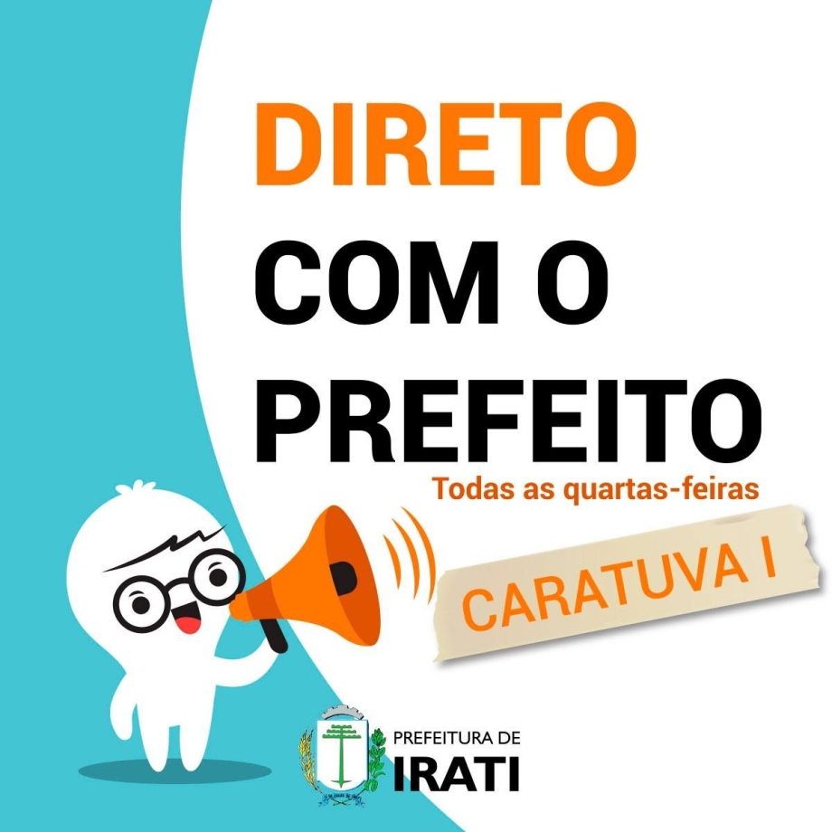 Dia 02 de maio, “Direto com o Prefeito” será em Caratuva 1