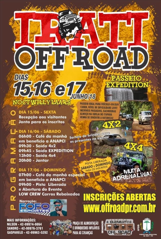  Irati Off Road acontecerá nos dias 15, 16 e 17 de junho