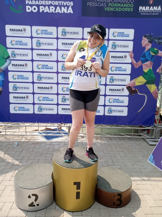 Paratleta de Irati quebra recorde no PARAJAPS e conquista três medalhas