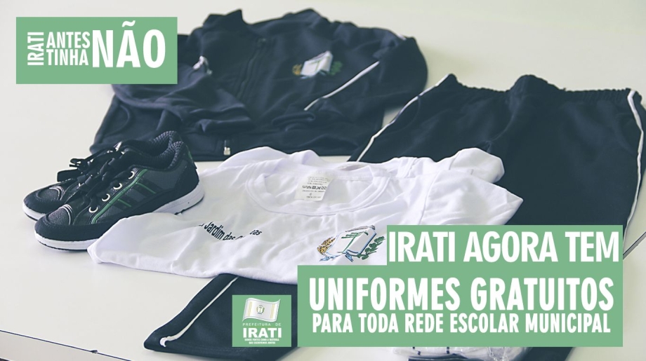 Prefeitura realizará entrega de uniformes em mais duas escolas