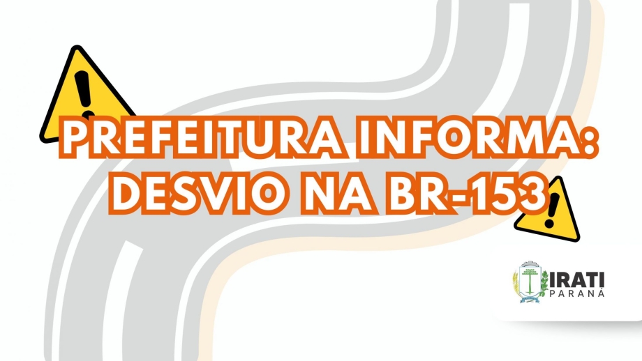 Obra de viaduto na BR-153 altera tráfego temporariamente
