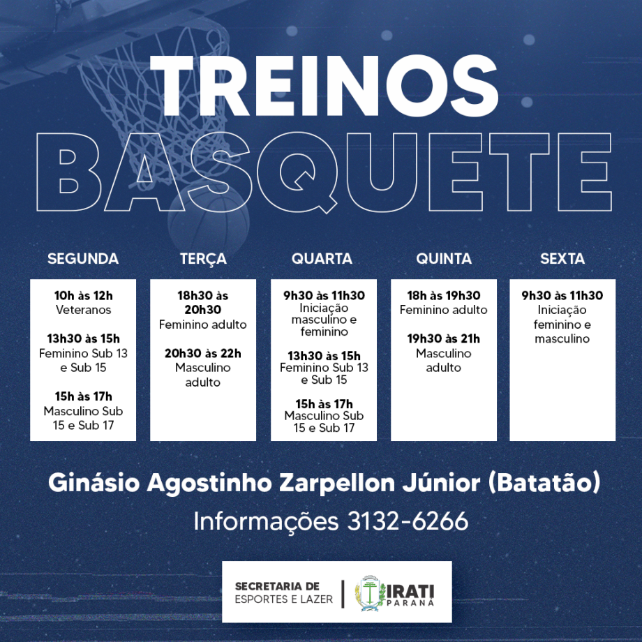 Esporte inicia treinos de basquete