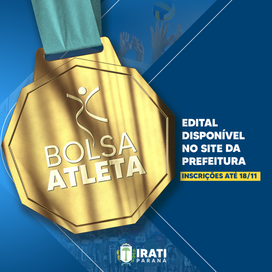 Inscrições abertas para o Programa Bolsa Atleta