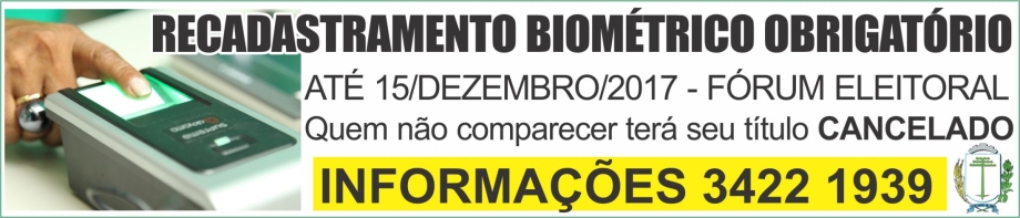 Recadastramento biométrico registra pouca procura