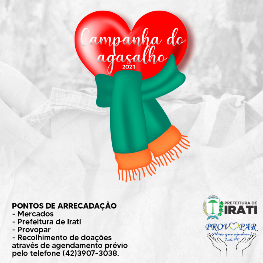 Provopar inicia Campanha do Agasalho 2021 