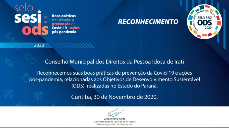 Selo SESI ODS 2020