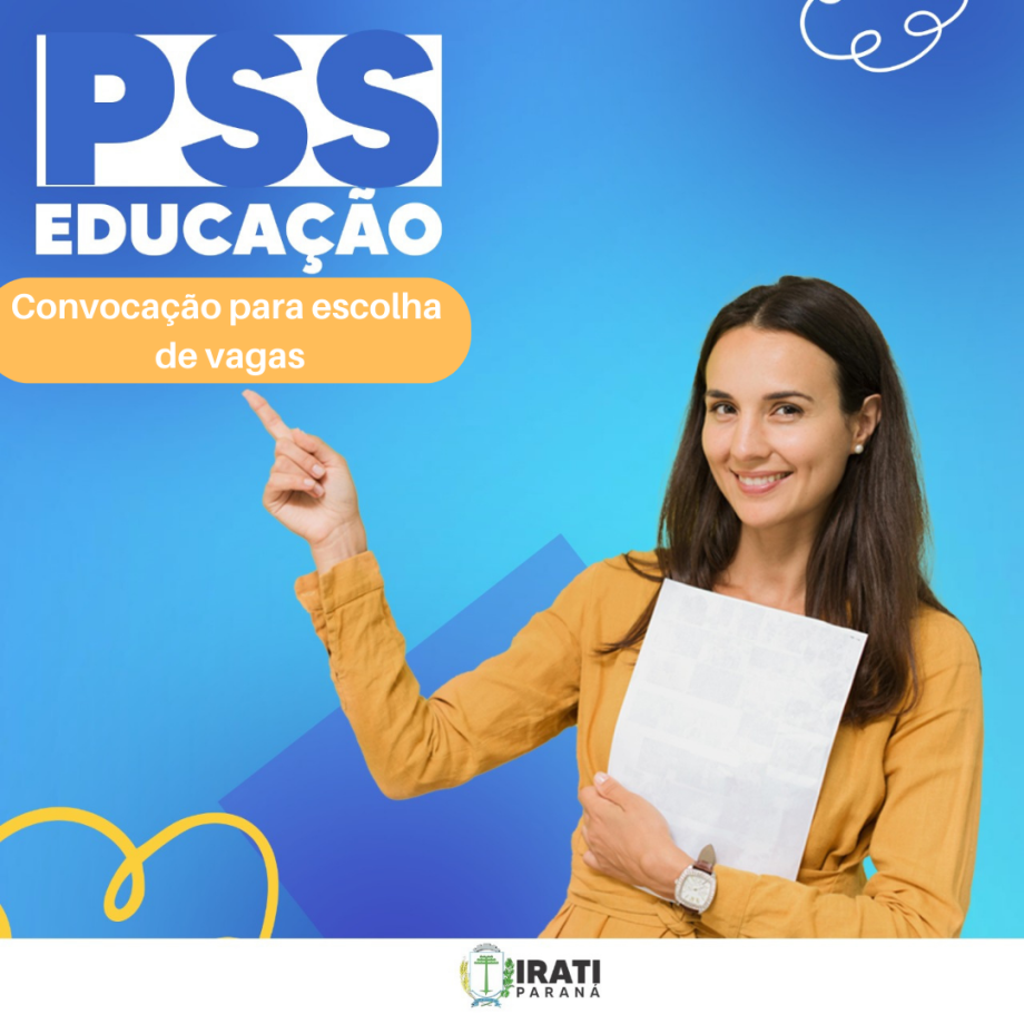Educação convoca aprovados em PSS para escolha de vagas