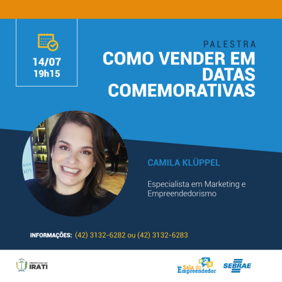 Sebrae e Prefeitura oferecem palestras e oficinas gratuitas para MEIs e população