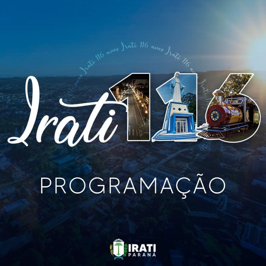 Prefeitura realiza comemorações dos 116 anos de Irati em julho