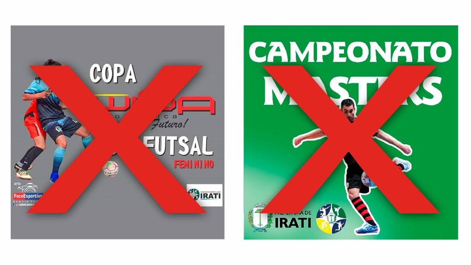 Competições esportivas suspensas