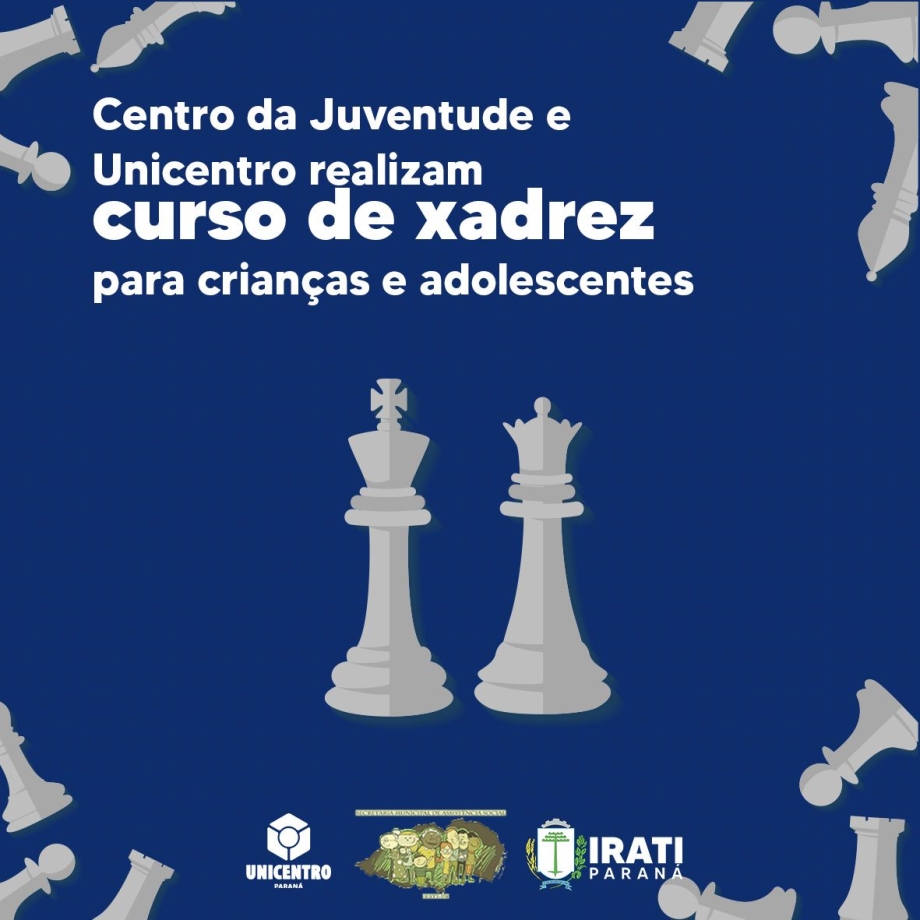 Centro da Juventude e Unicentro realizam curso de xadrez para crianças e adolescentes
