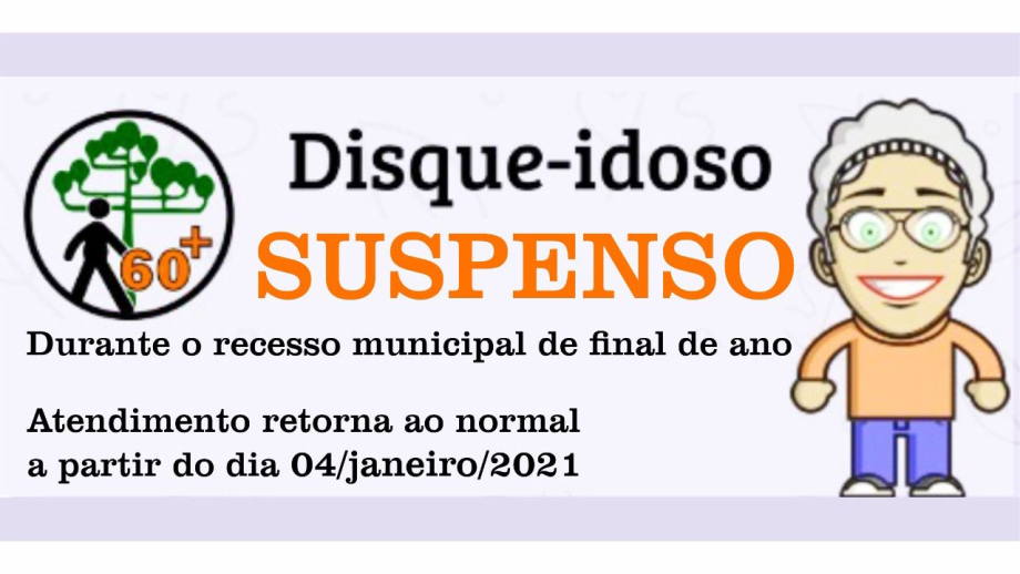 Disque-Idoso suspenso