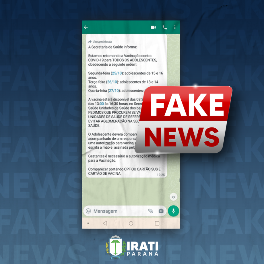 Saúde esclarece notícias falsas de sobras de vacina contra a Covid-19