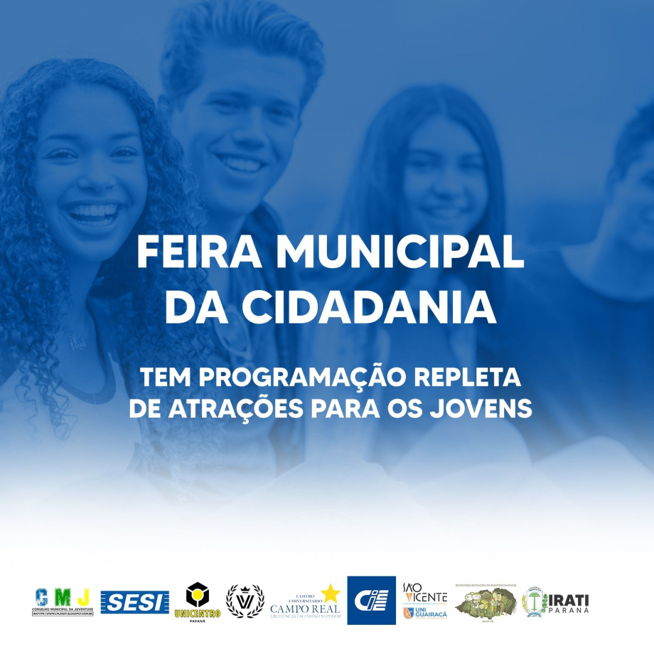 Feira Municipal da Cidadania tem programação repleta de atrações para os jovens