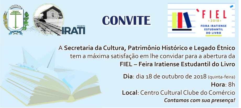 FIEL 2018 tem programação diversificada