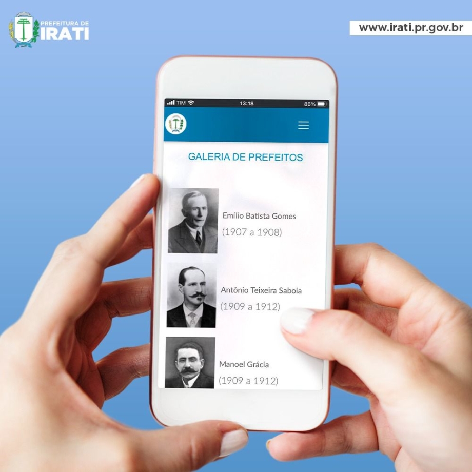 Nos 114 anos de Irati, galeria dos prefeitos está on-line