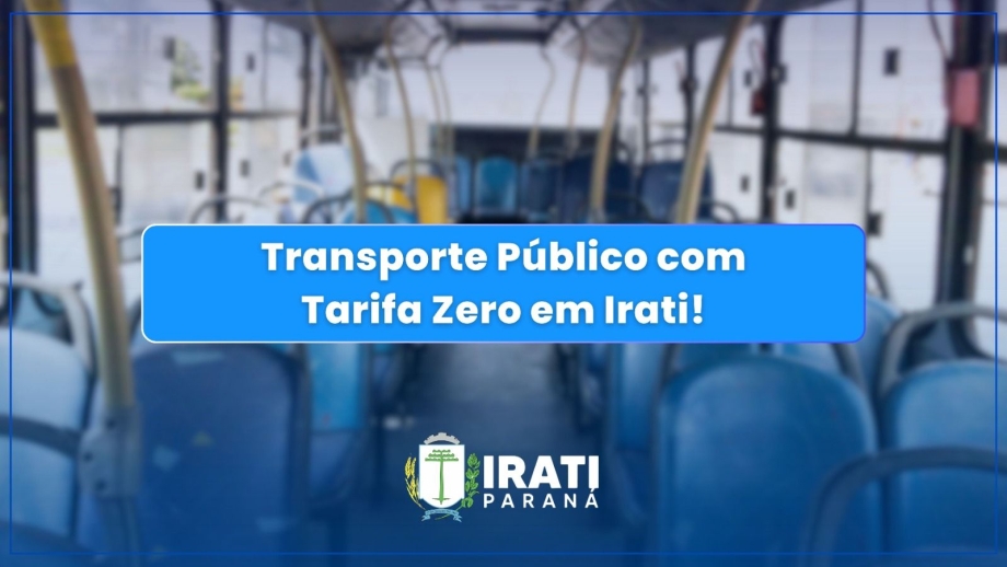 Prefeitura de Irati implanta tarifa zero no transporte coletivo a partir de amanhã 