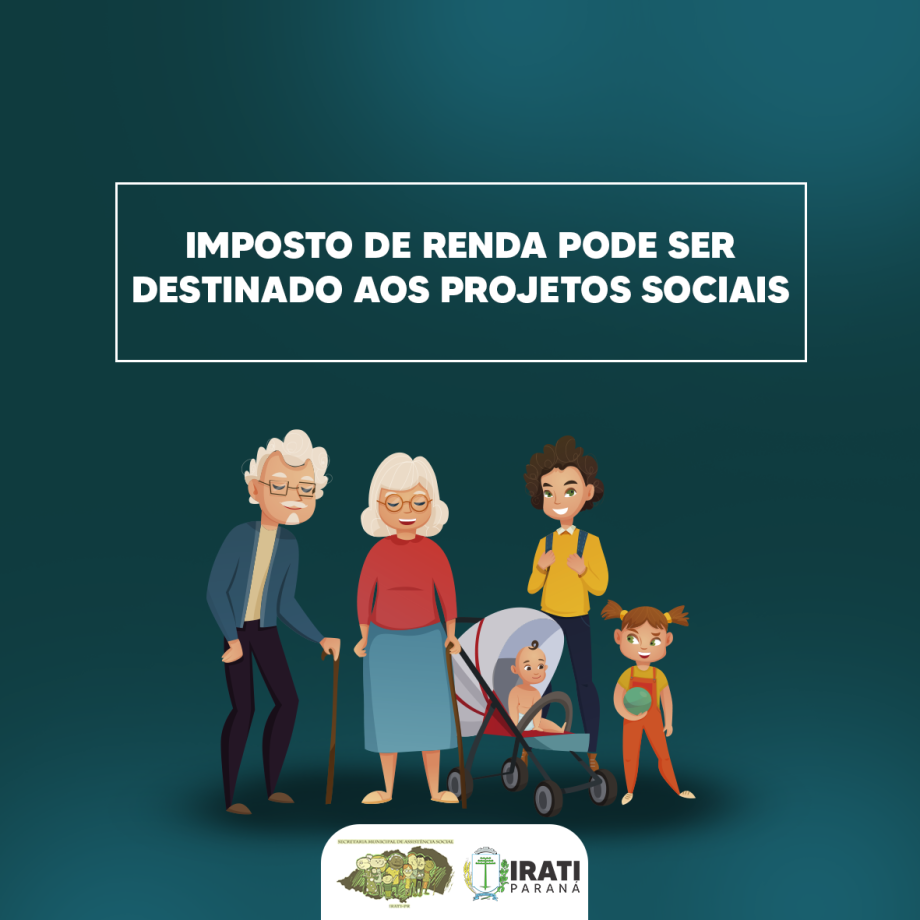 Imposto de renda pode ser destinado a projetos sociais
