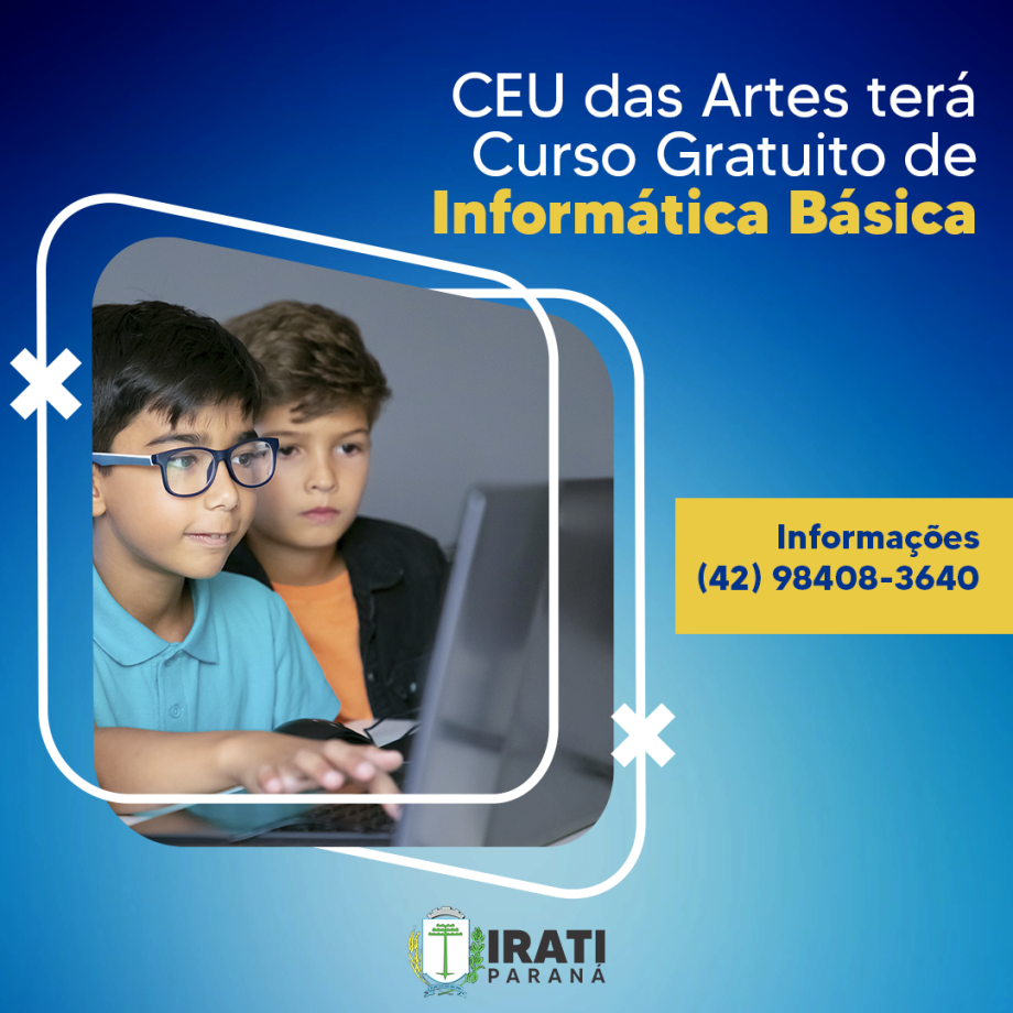 CEU das Artes terá Curso Gratuito de Informática Básica
