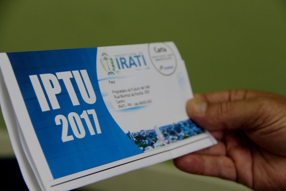 IPTU 2017 de Irati será distribuído em novo modelo