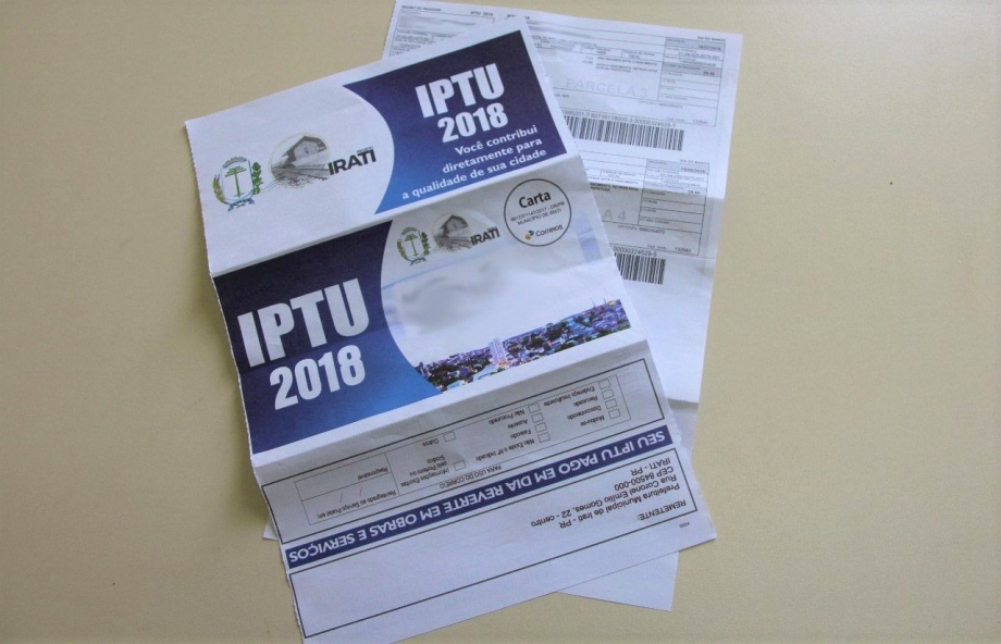 IPTU começa a ser entregue nesta semana