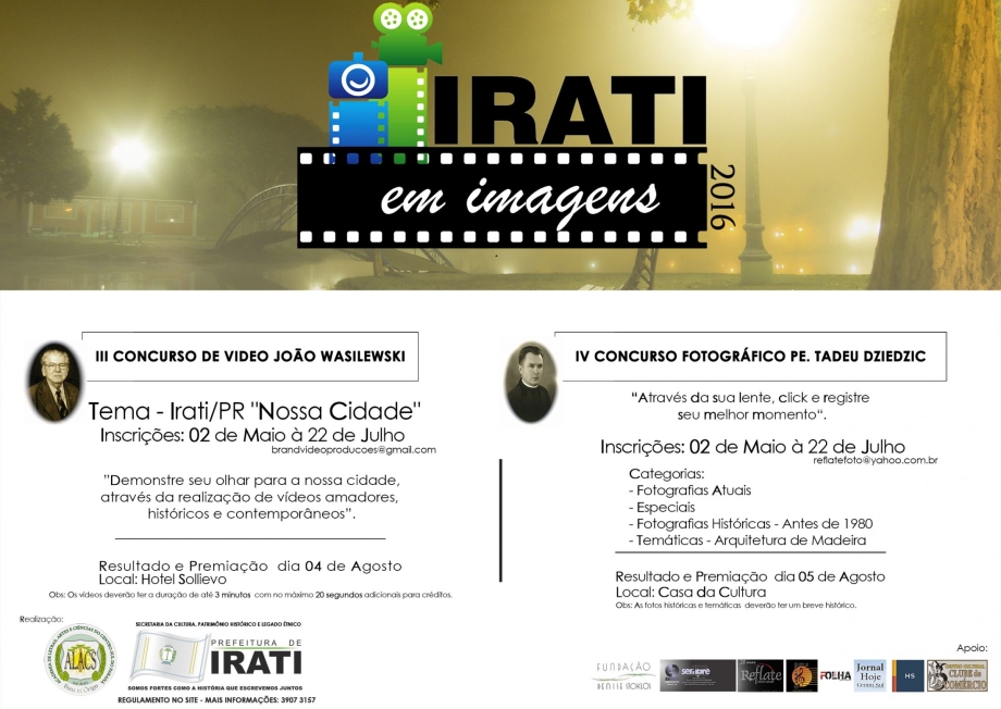 Concurso “Irati em Imagens” é lançado nesta sexta-feira com várias novidades