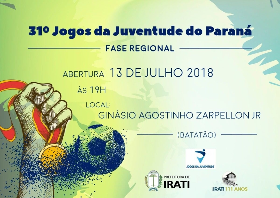 Irati será sede dos Jogos da Juventude
