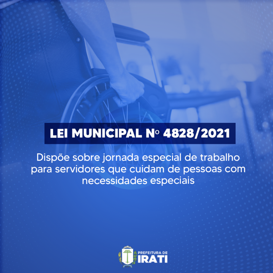 Município adota jornada especial de trabalho para servidores que cuidam de pessoas com necessidades especiais