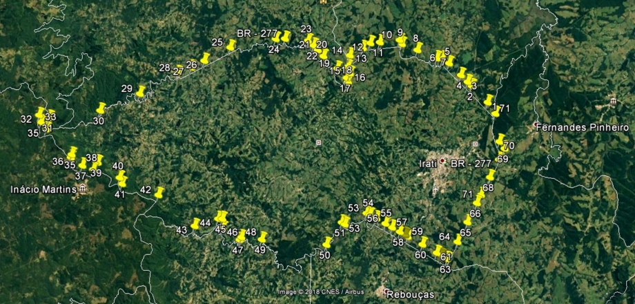 Irati irá identificar limites territoriais em estradas do interior