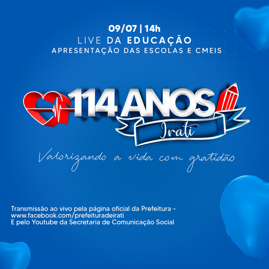 Secretaria de Educação fará live para homenagear profissionais da saúde de Irati 