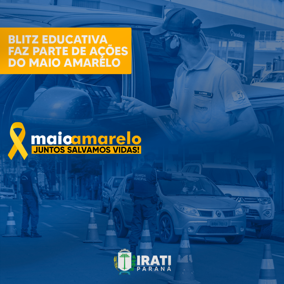 Blitz educativa faz parte de ações do Maio Amarelo