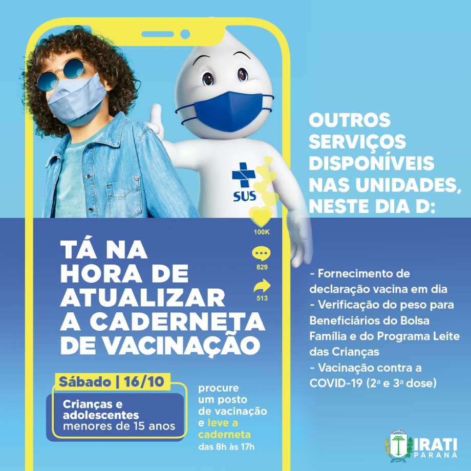 Dia D de Multivacinação acontece, neste sábado (16)