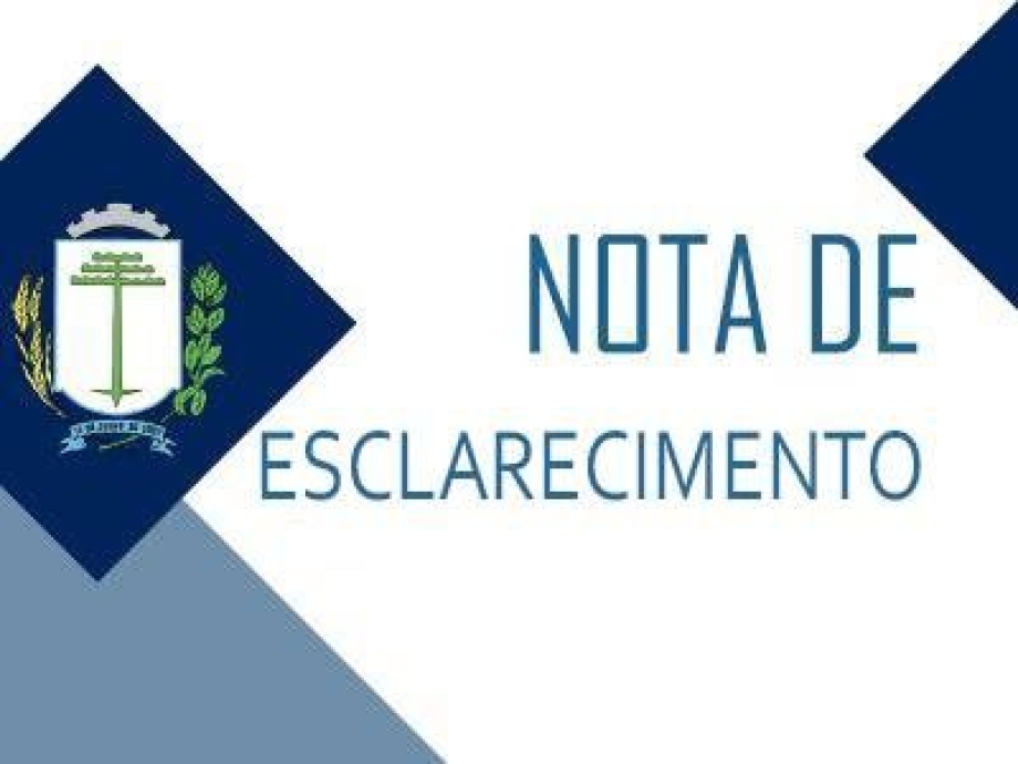 NOTA DE ESCLARECIMENTO