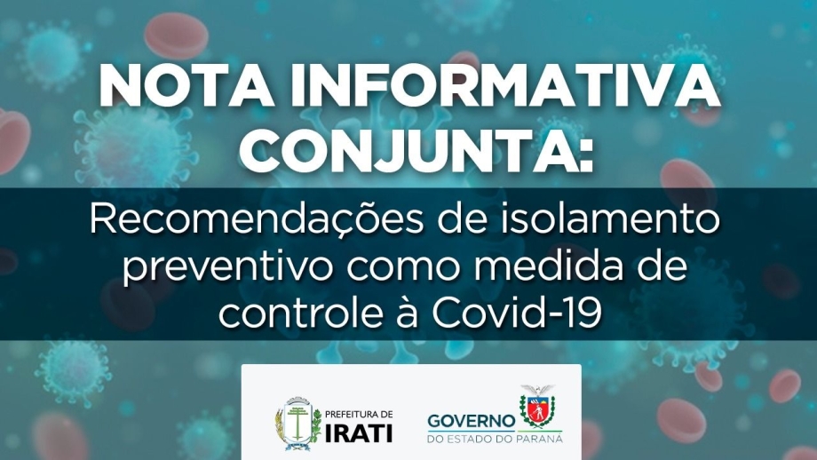 COVID-19: Nota Informativa Conjunta