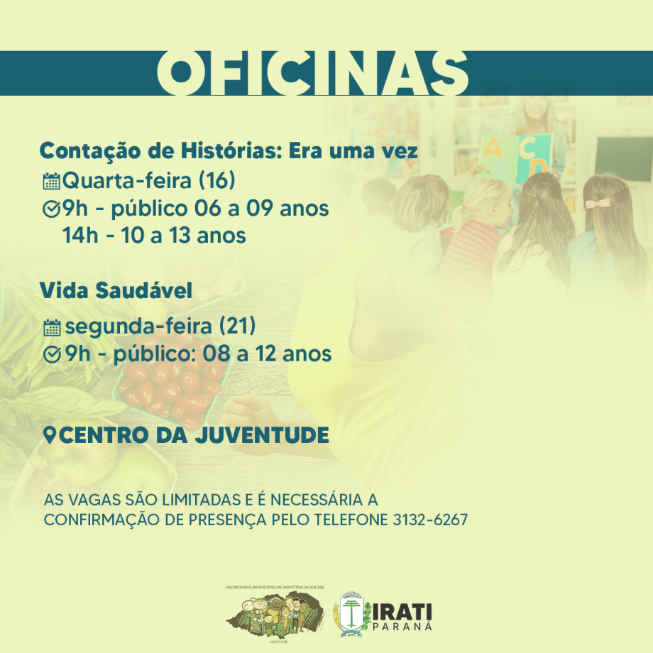 Assistência realiza oficinas no Centro da Juventude