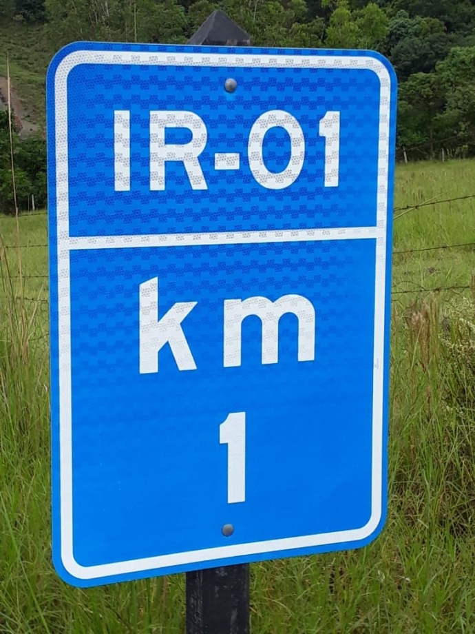 Estradas rurais terão placas de quilometragem