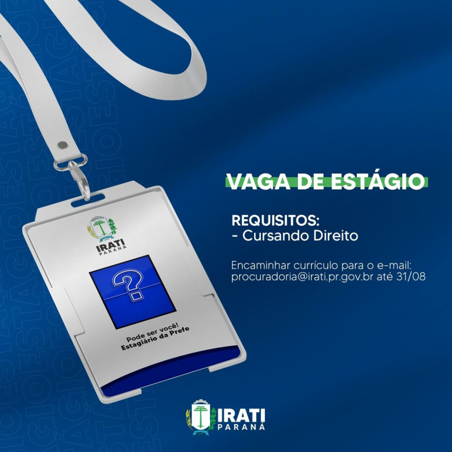 Procuradoria abre vaga de estágio