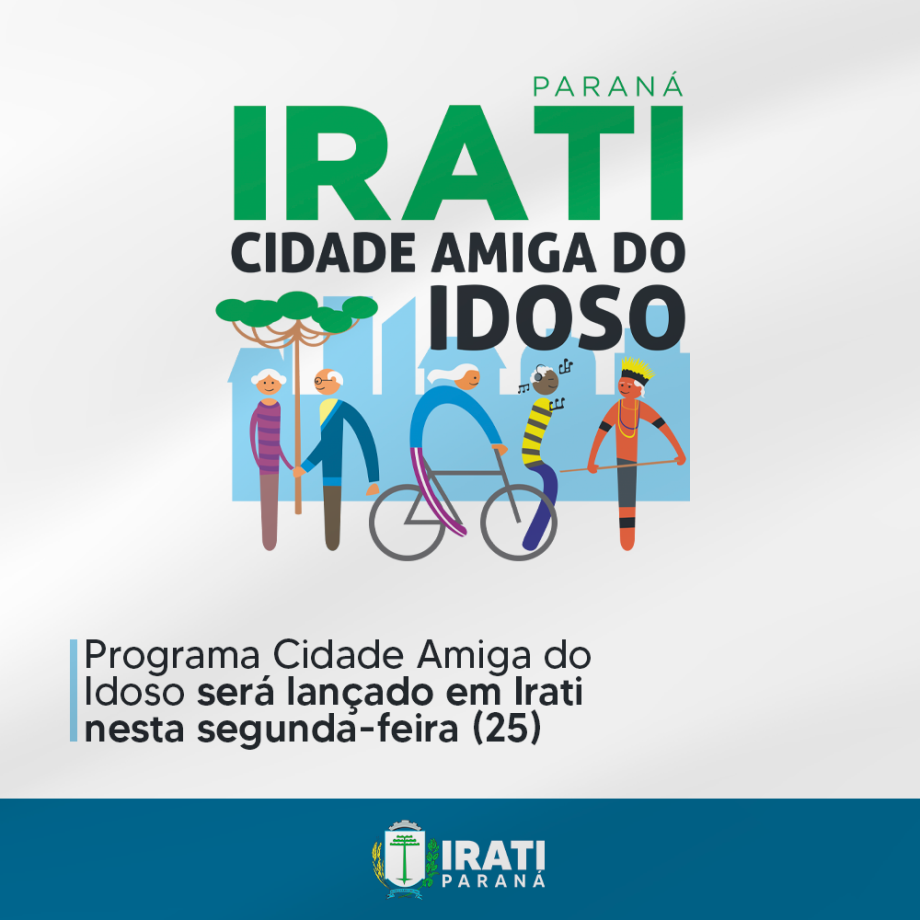 Programa Cidade Amiga do Idoso será lançado nesta segunda-feira (25)