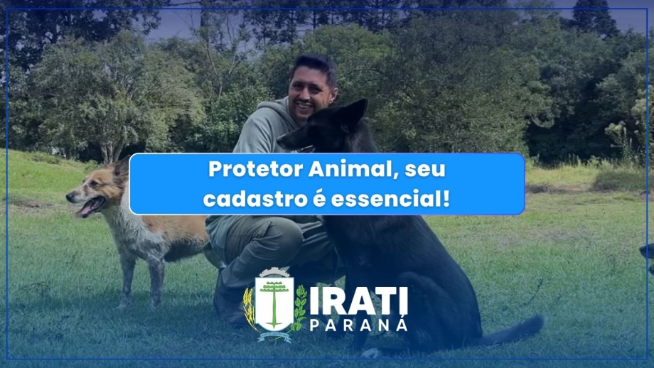 Prefeitura de Irati convoca protetores de animais para cadastro em rede de apoio
