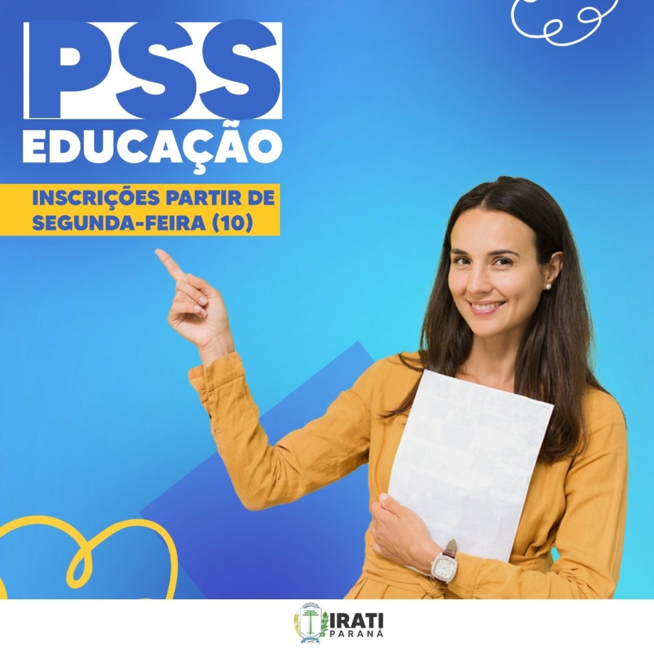 Educação abre inscrições para PSS a partir desta segunda-feira (10)