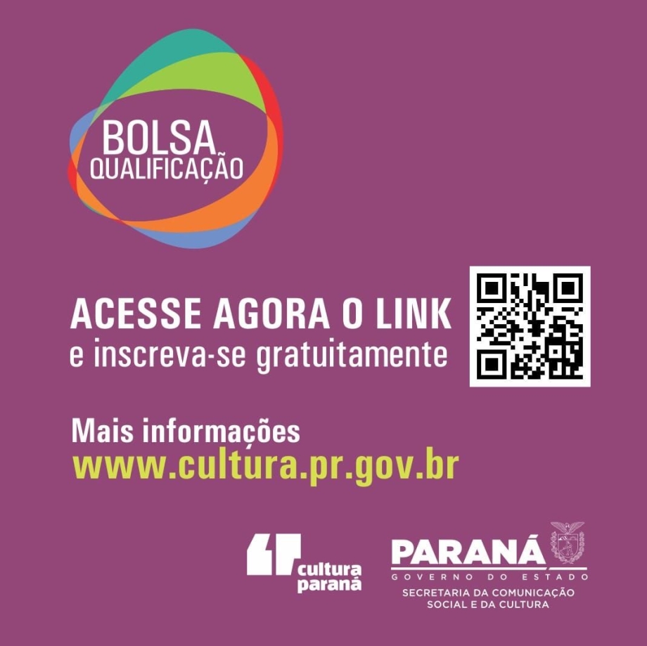 Inscrições abertas para o Programa Bolsa Qualificação Cultural  