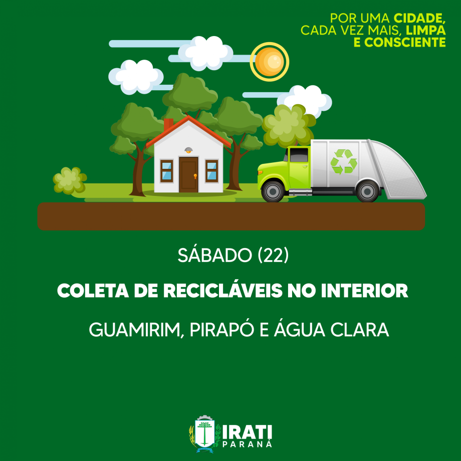 Coleta de recicláveis no interior