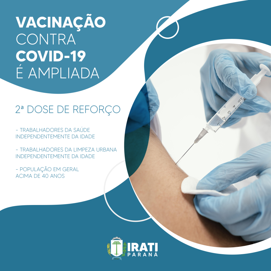 Vacinação contra Covid-19 é ampliada em Irati