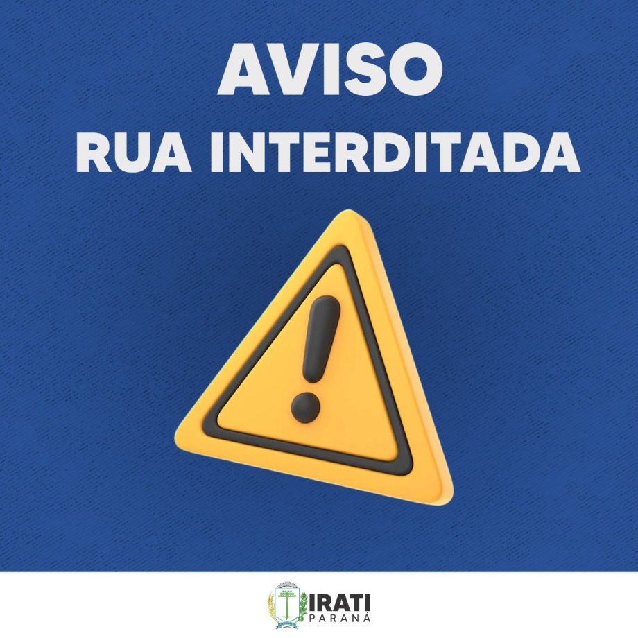 Secretaria de Obras e Serviços Urbanos informa trechos de ruas que estarão interditados nesta terça-feira (13)