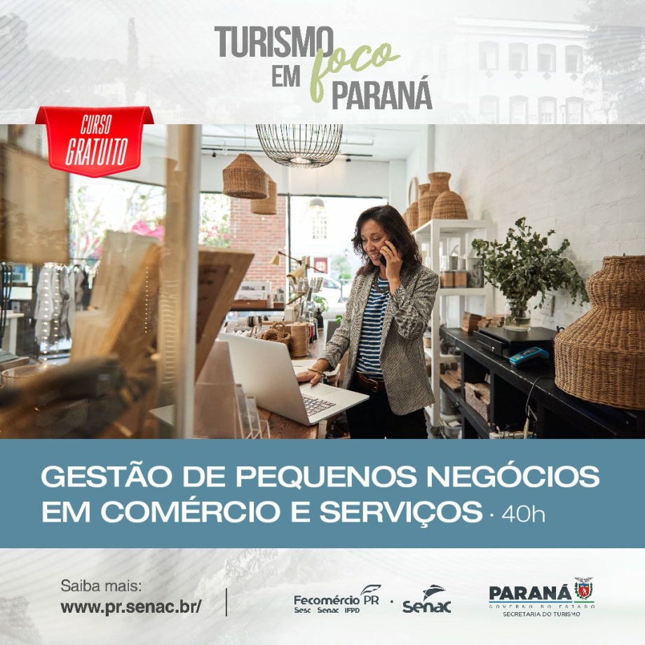 Curso de Gestão de Pequenos Negócios em Comércio e Serviços está com inscrições abertas