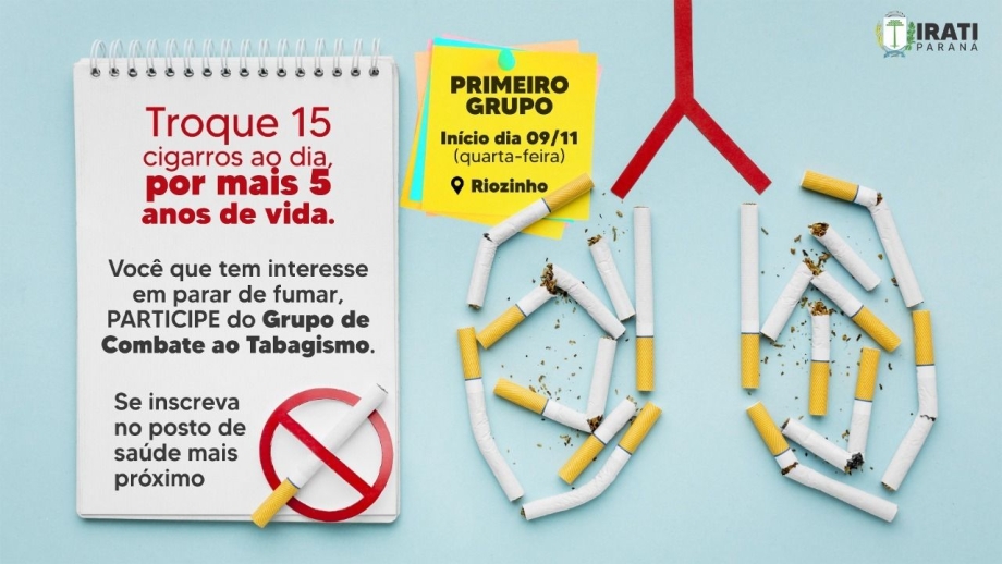 Prefeitura de Irati retoma os grupos de Combate ao Tabagismo